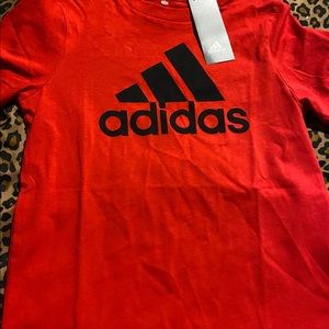 Adidas Boys Red T-Shirt